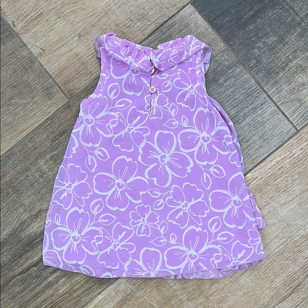 Kids Headquarters Purple Ruched Ruffled Sundress - Picture 3 of 5